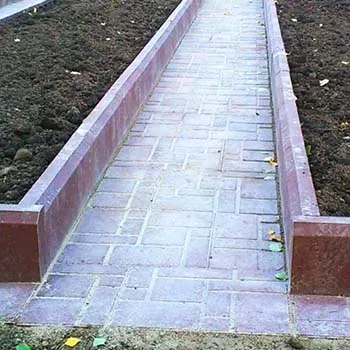 Примеры укладки бордюров 