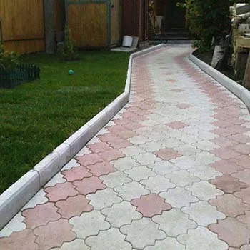 Примеры укладки бордюров 