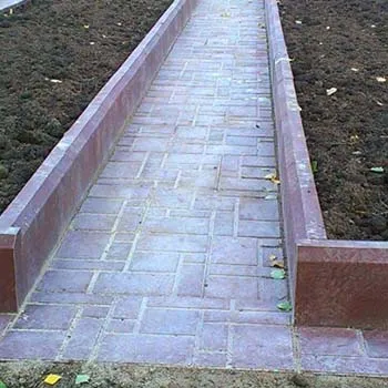 Примеры укладки бордюров 