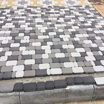 Примеры укладки брусчатки 
