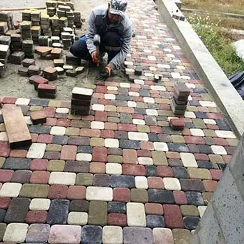Примеры укладки брусчатки 